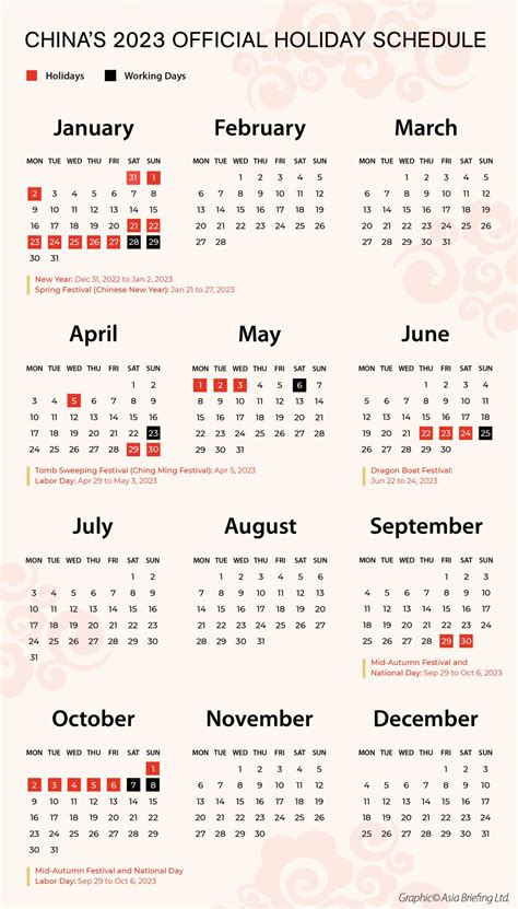 what days are working days in china